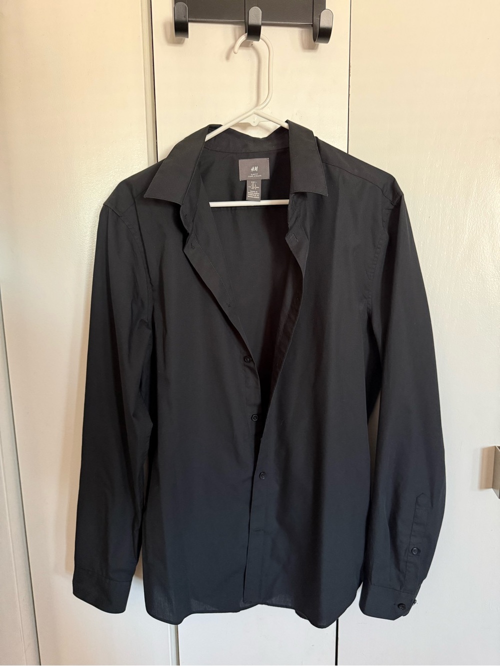 H&M Men's Black Dress Shirt Jacket